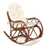 Кресло-качалка из натурального ротанга «Vienna» с подушкой