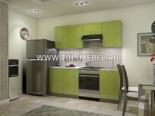 Кухня София 2, 1 зелёный  металлик