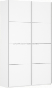 Прайм 2-х дверный (фасад белое ДСП )120,140,160х570х2300 мм белый