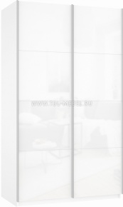 Прайм белый 2-х дверный (фасад стекло)120,140,160 х570х2300мм